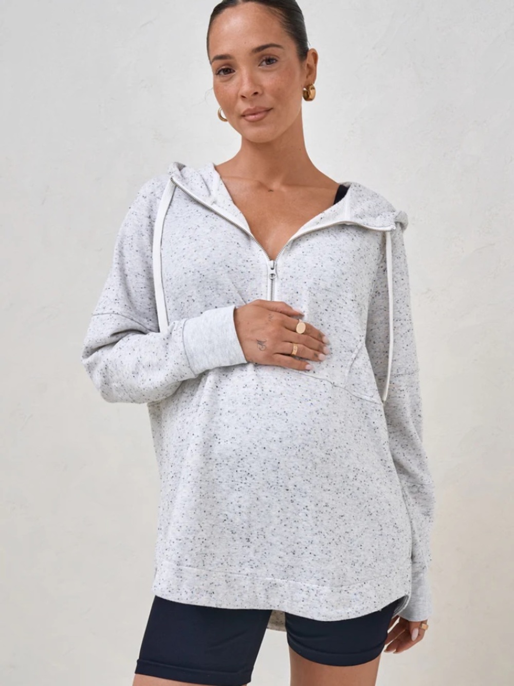 Run With Me Hoodie | Bae. (Maternity) | Grey